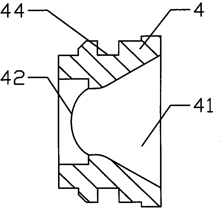 Combined gun head of high pressure gun