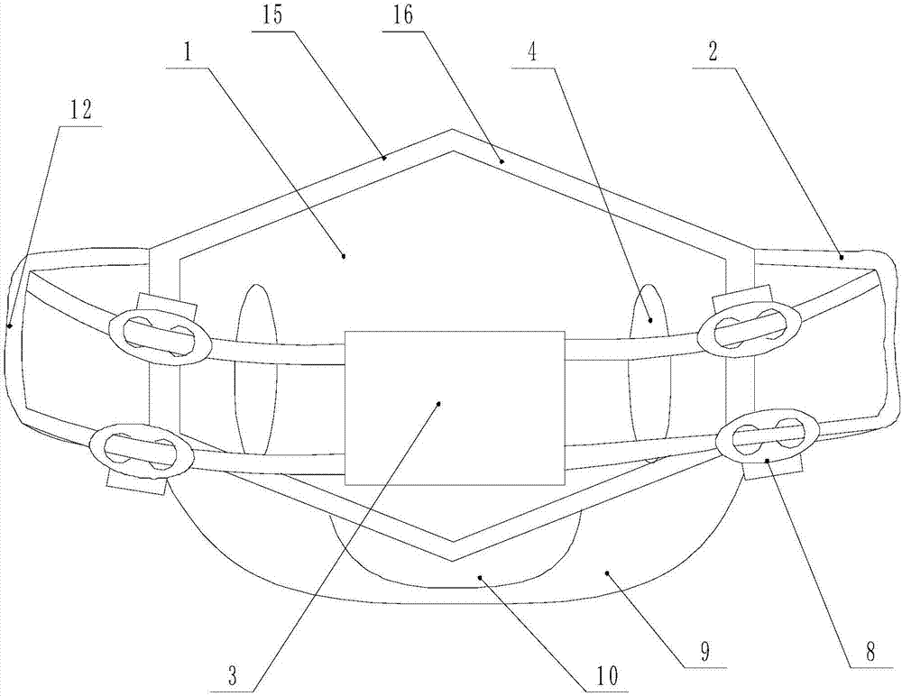 Breathing mask with protective function