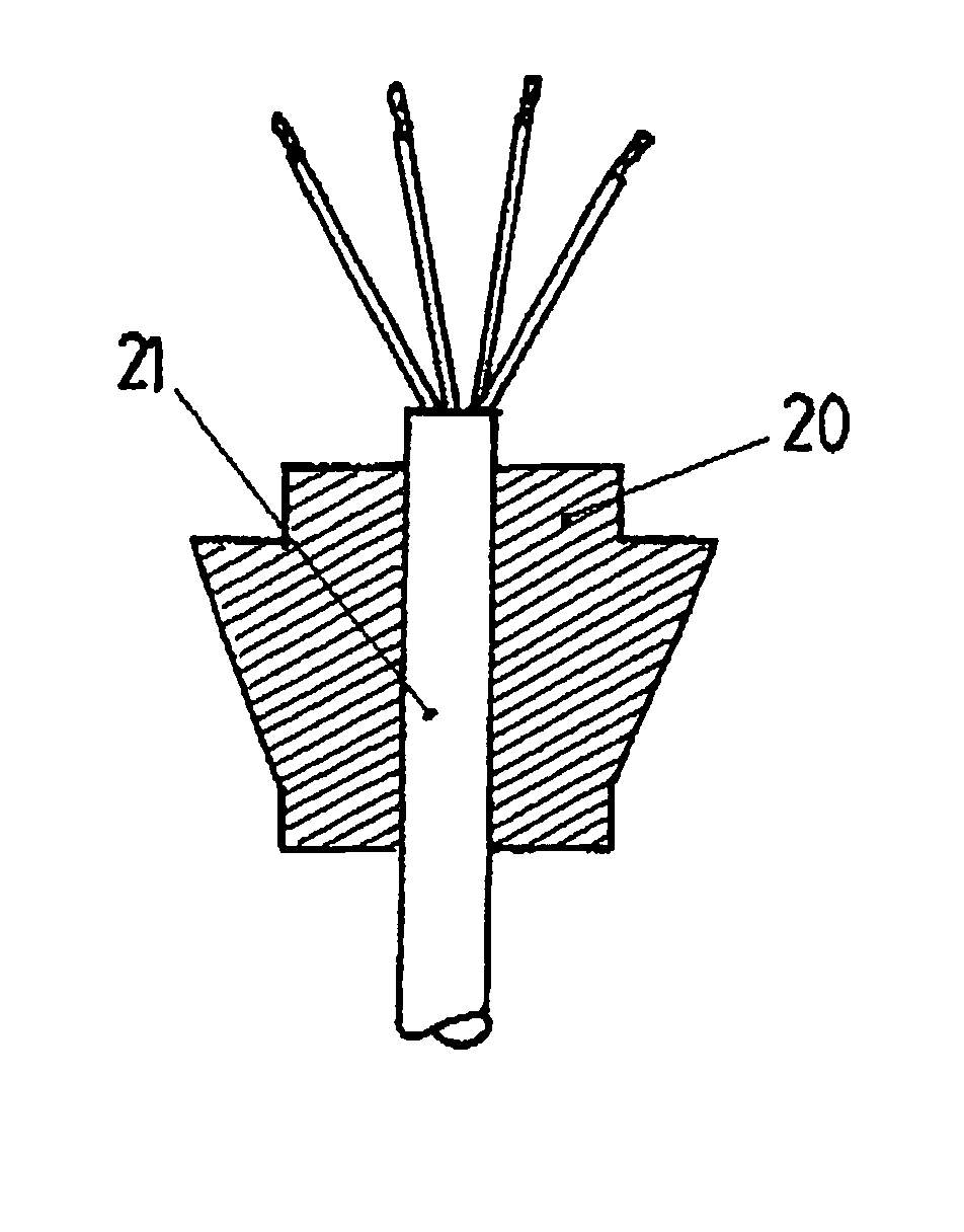 Method for coating and/or partial extrusion-coating of flexible, elongated products