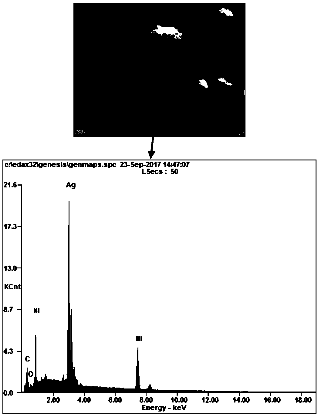 Production method of silver coated nickel powder