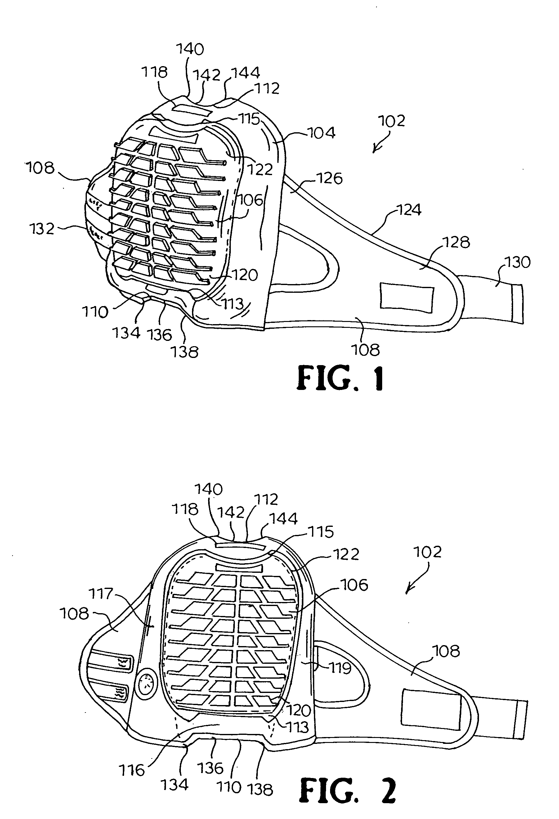 Kneepad having an ergonomic notch