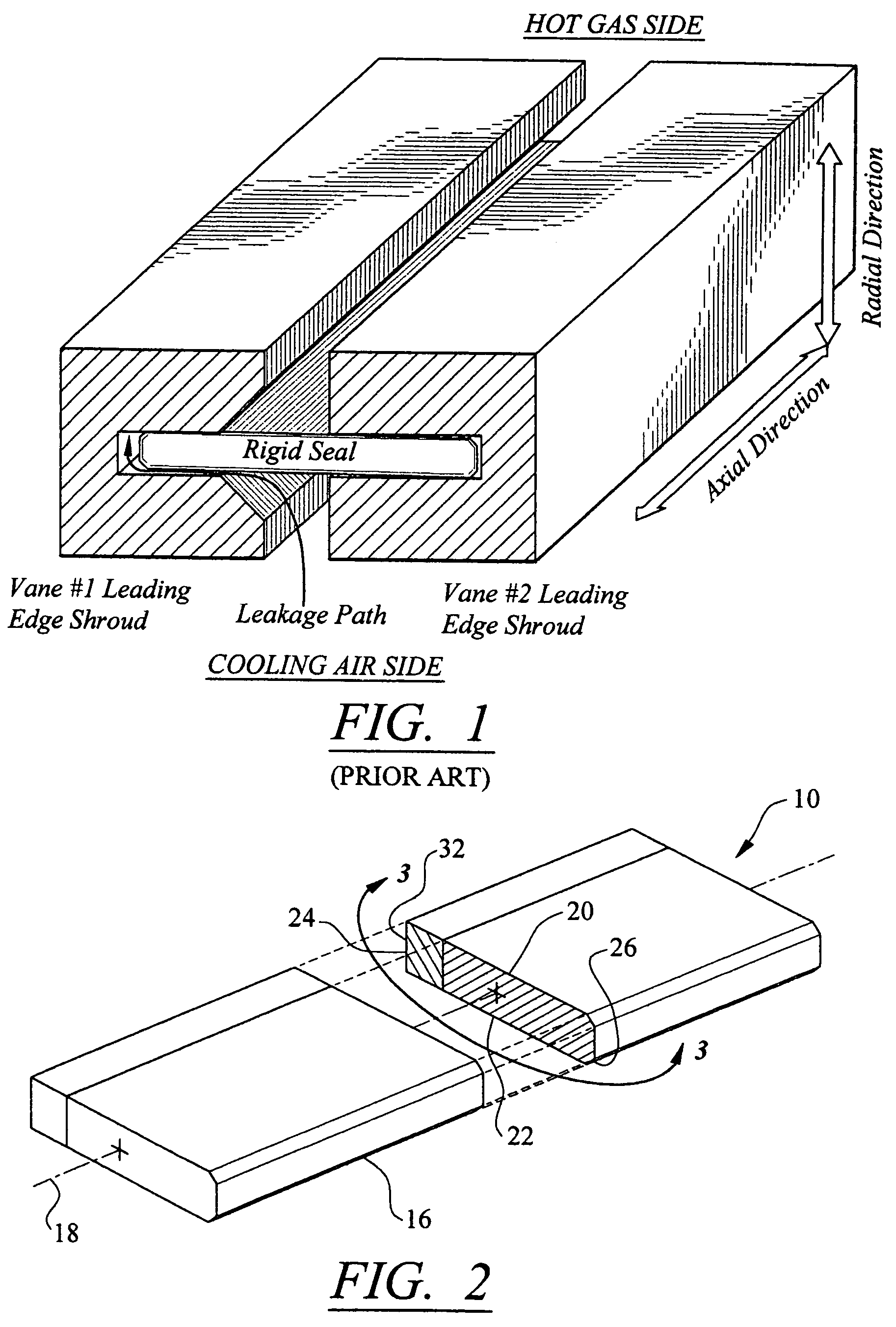 Seal usable between thermally movable components