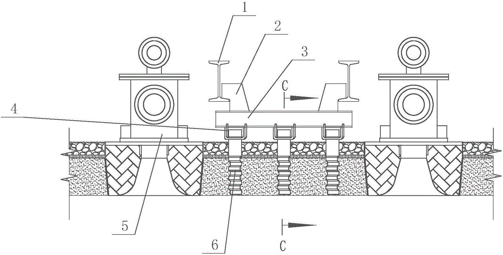 Repairing furnace top and repairing method for collapsed portion of furnace top of steel-rolling heating furnace