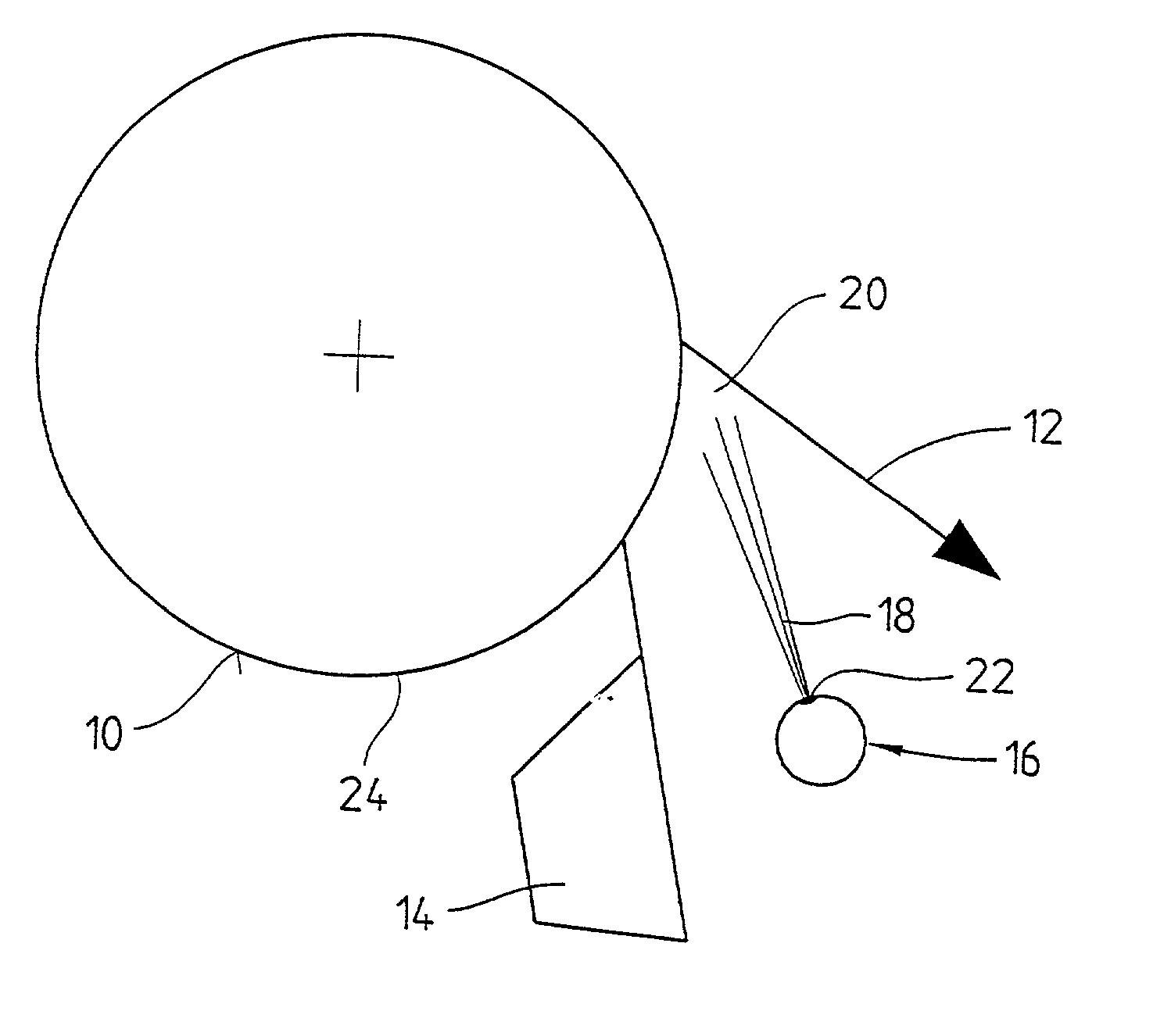 Machine for producing a material web