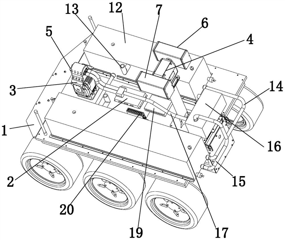 Fire extinguishing control system and method based on intelligent robot fire fighting device