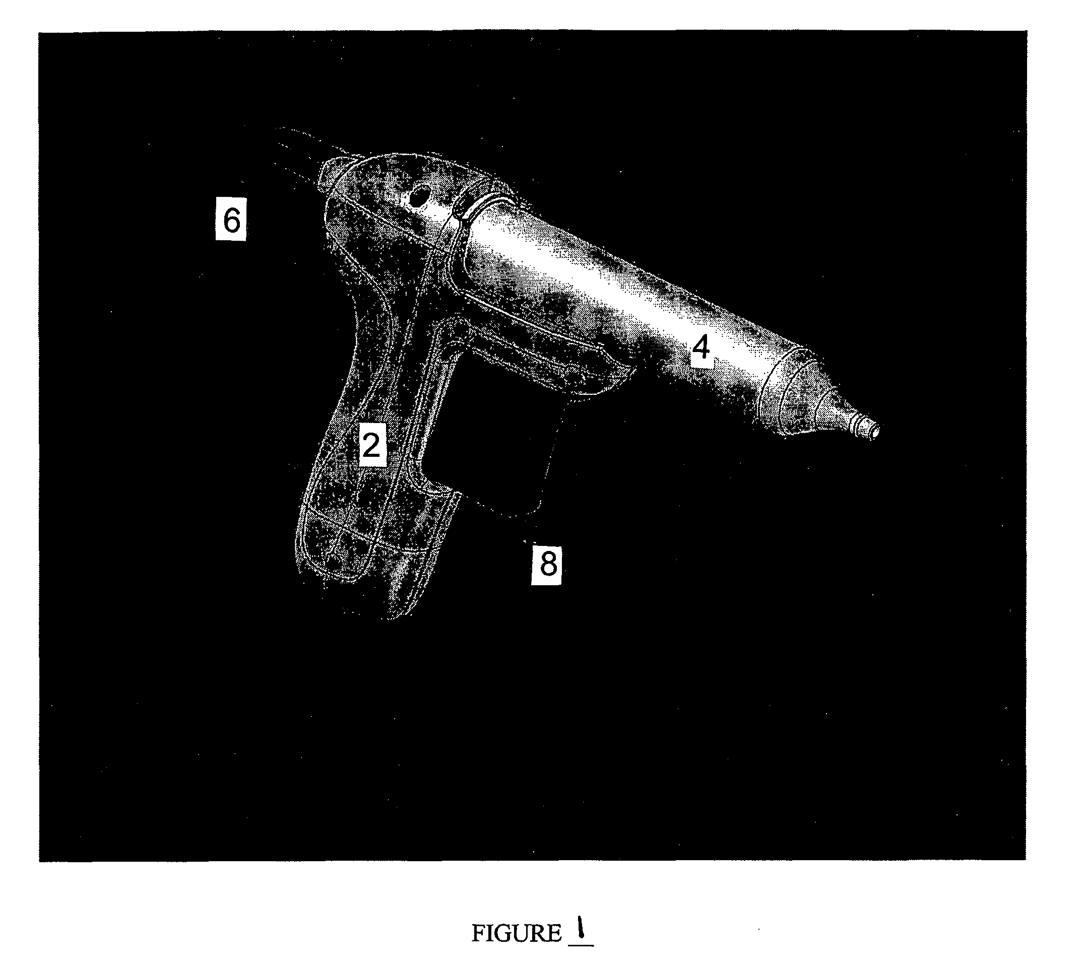 Cartridge dispenser for liquid or semi-liquid materials