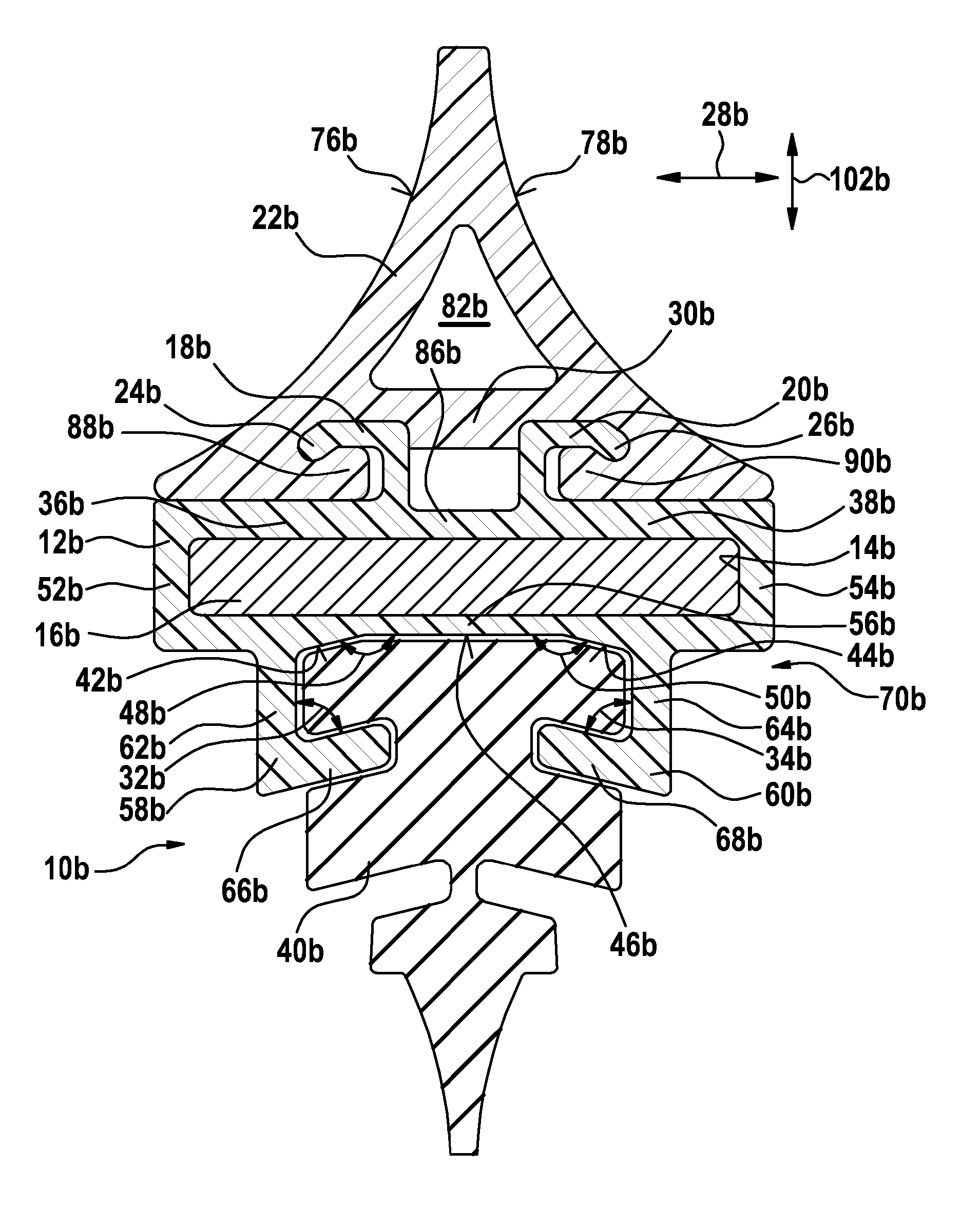 Wiping device, in particular wiping device for a motor vehicle pane