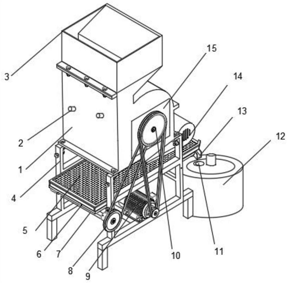 Pulping device for environment-friendly wood board and working method thereof