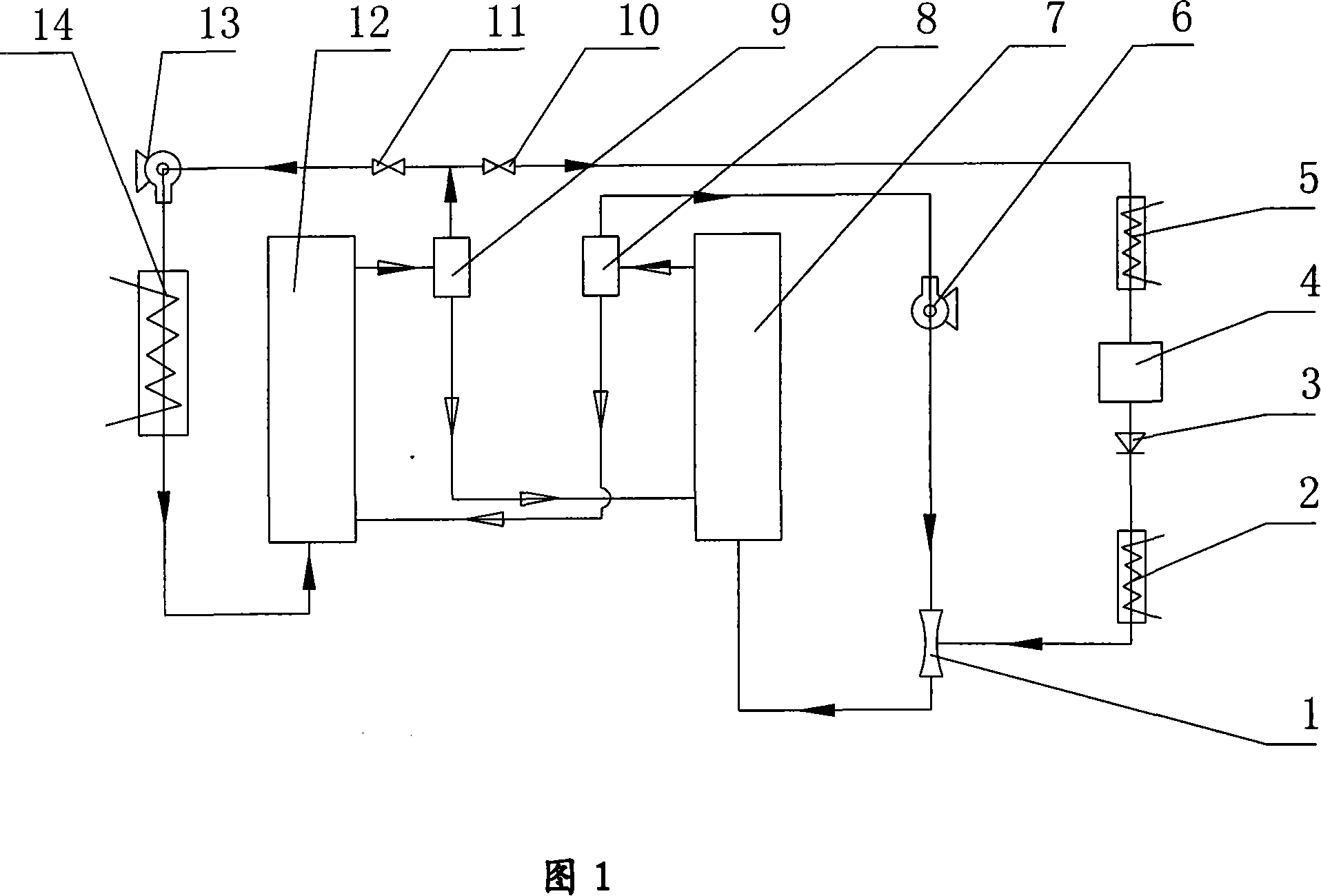 Fluidize adsorption continuous refrigeration system and method thereof