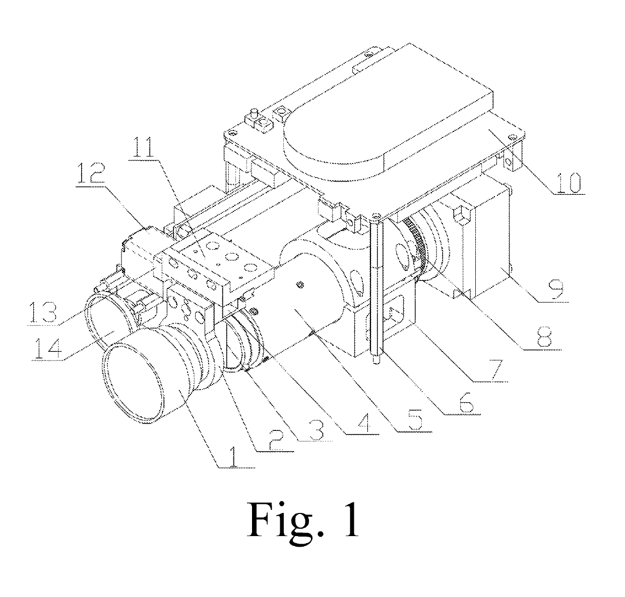 Lens scanning mode hyperspectral imaging system and rotor unmanned aerial vehicle