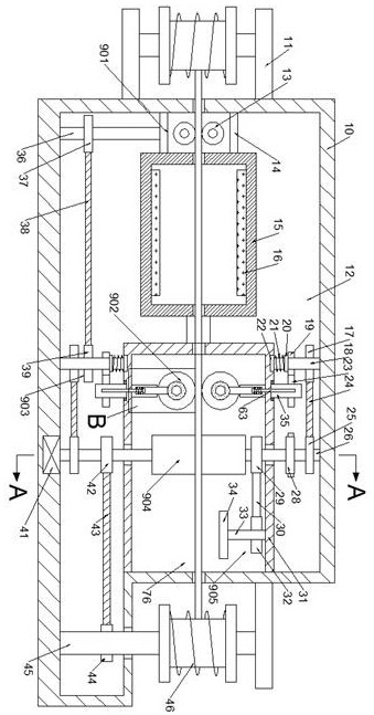 Mechanical equipment for automatically separating waste cable sheath from metal core