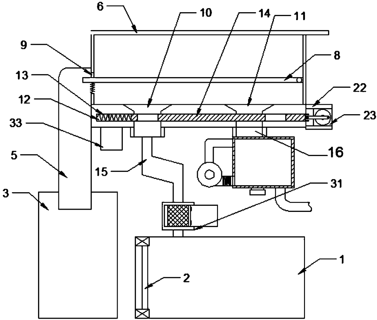 Multistage screening equipment for cherries