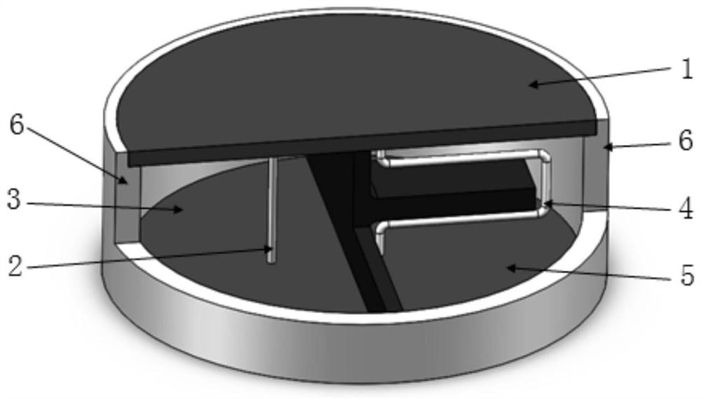 Structure for improving rated through-current capability of vacuum fuse based on double-gap structure