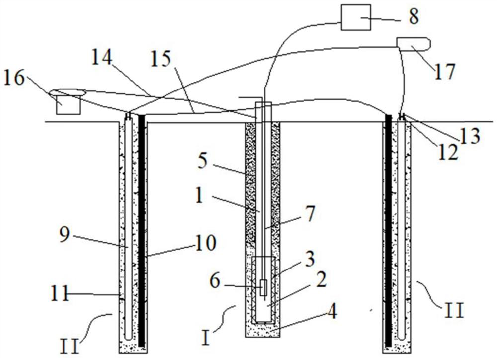 In-hole air bag expansion pressurization and vacuum-electroosmosis composite drainage precipitation system and method