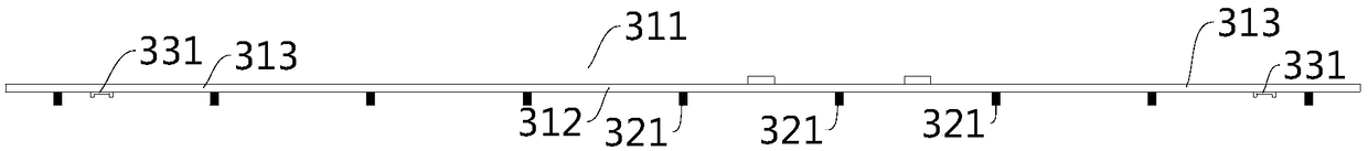 Ballasted track sleeper spacing fixture and sleeper lifting construction equipment