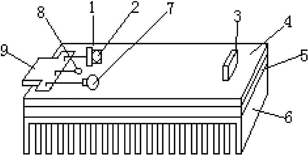 Integrated small-sized laser gas detecting component