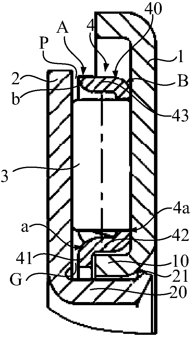 Thrust bearing and holder used for thrust bearing