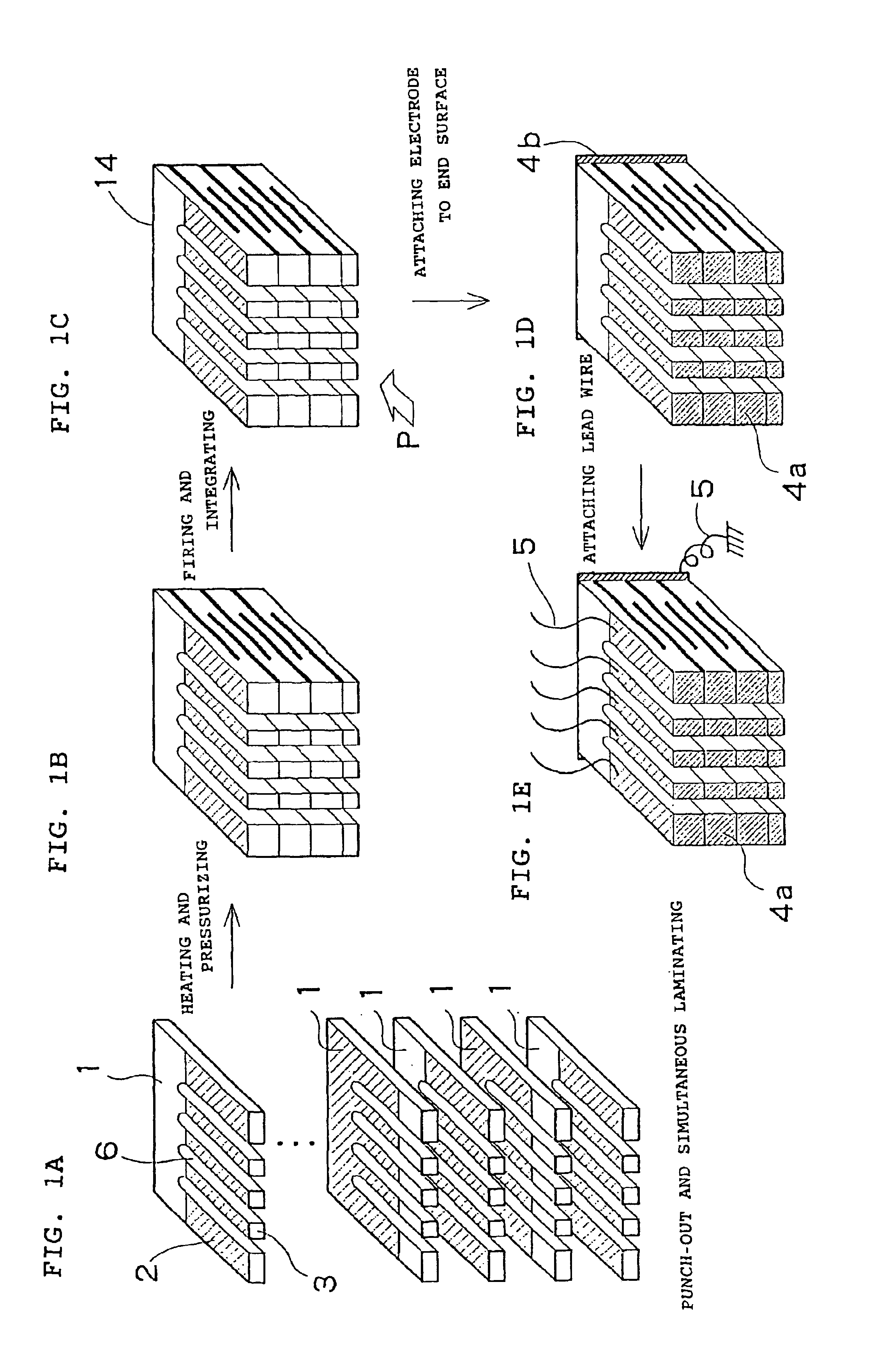 Comb teeth type piezoelectric actuator and method for manufacturing the same