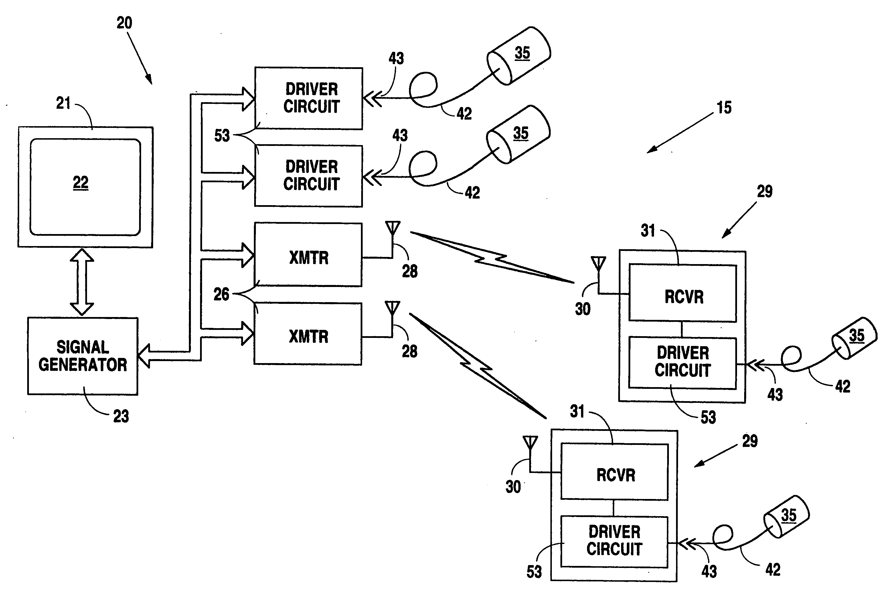 Multiple channel metronome for use by split ensemble or antiphonal performers