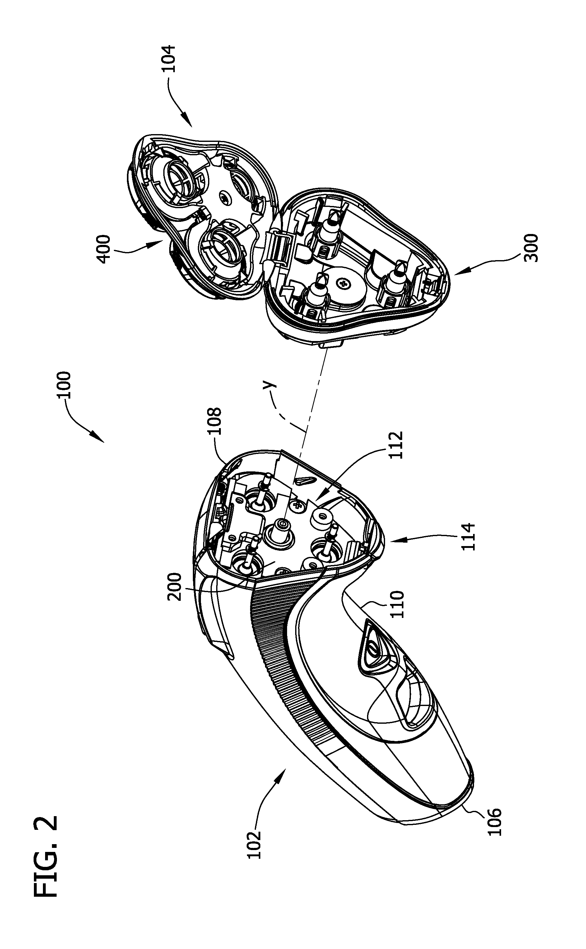 Rotary electric shaver