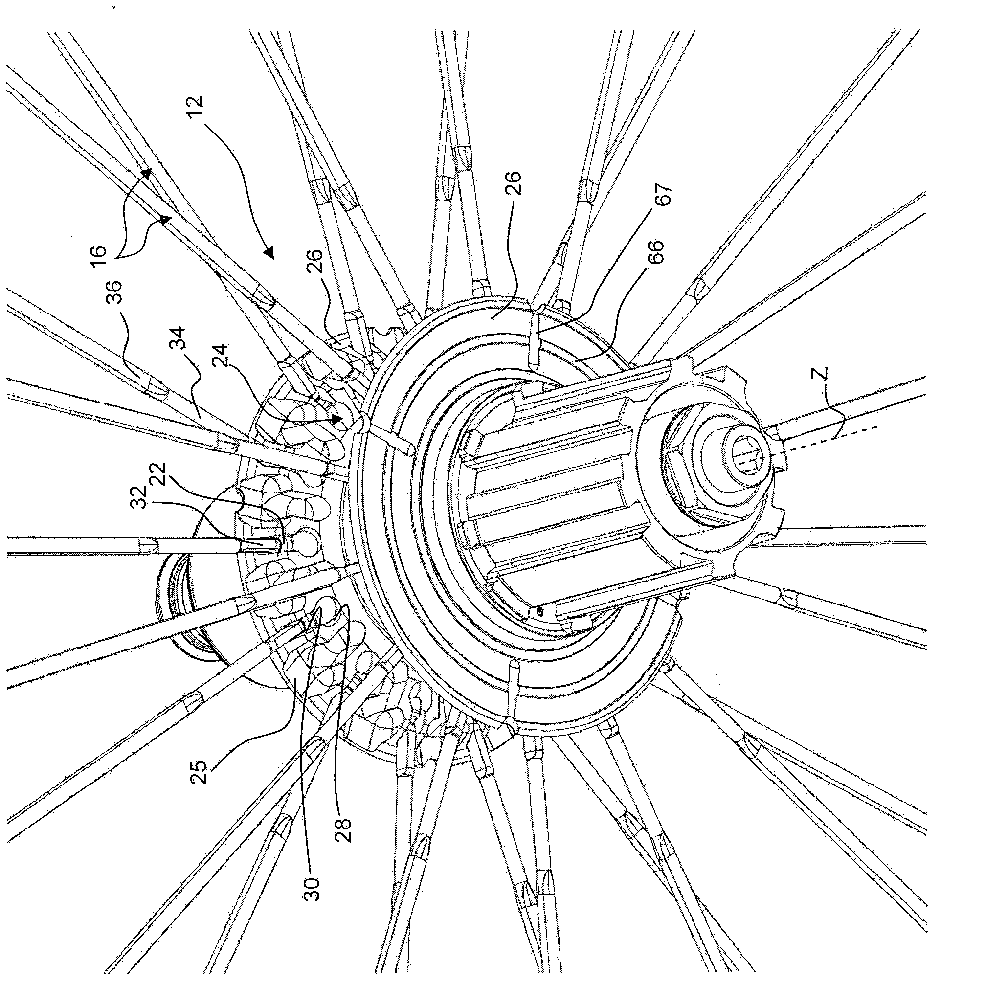 Bicycle wheel and relative manufacturing process