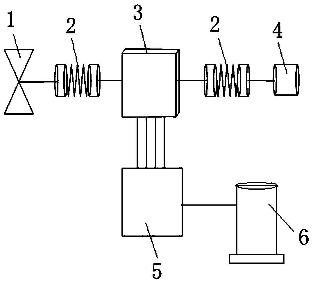 Automatic control mechanism of flow rate of two-pressure humidity generator