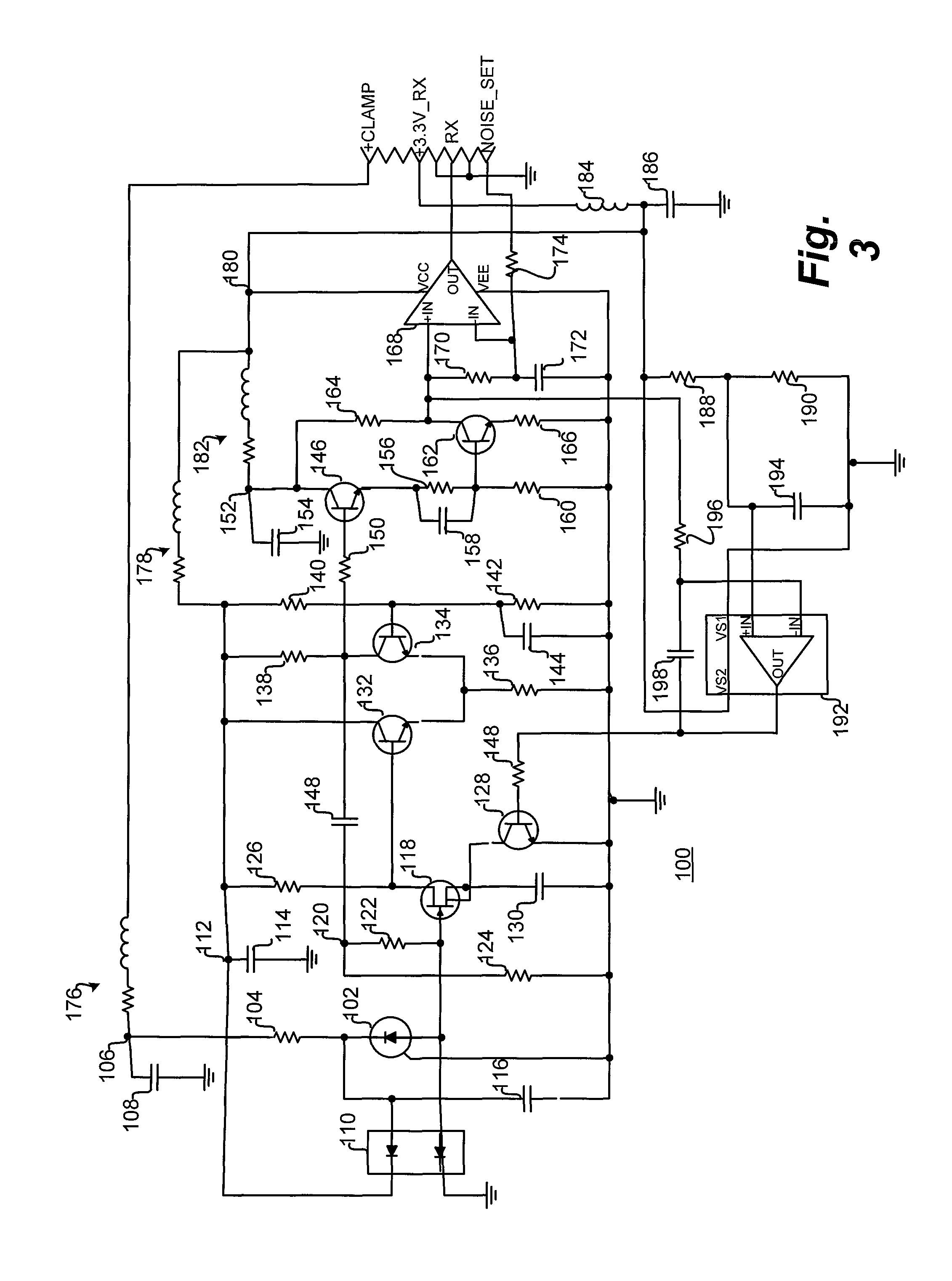 Non-saturating receiver design and clamping structure for high power laser based rangefinding instruments