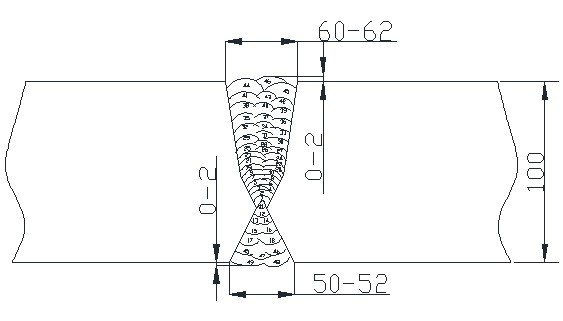 Downward and butt welding process for high strength steel for ship structure