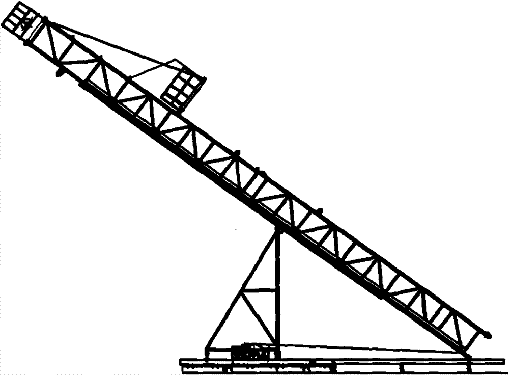 Driller tower hoisting device and using method thereof