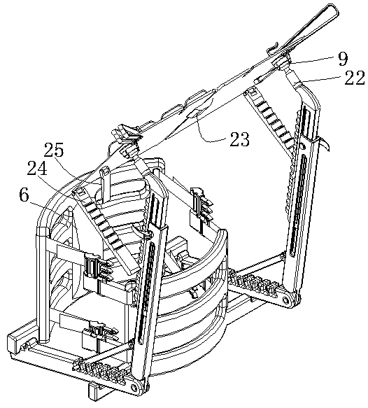 A drawing board support structure for realizing human body support