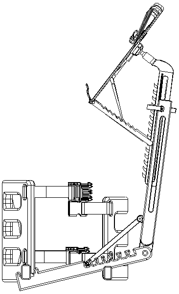 A drawing board support structure for realizing human body support