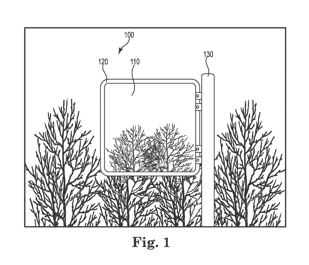 Apparatus and method for cloaked outdoor electronic signage