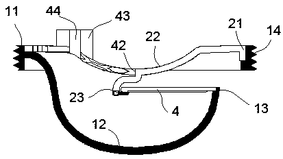 Deodorizing floor drain filter element structure