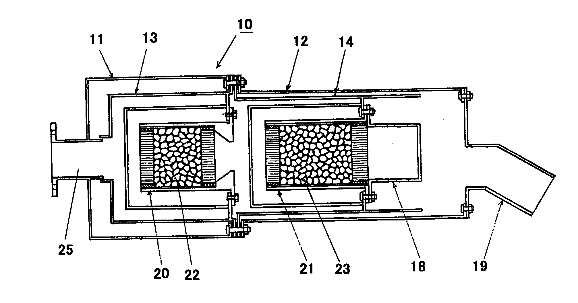 Diesel exhaust gas purifying filter