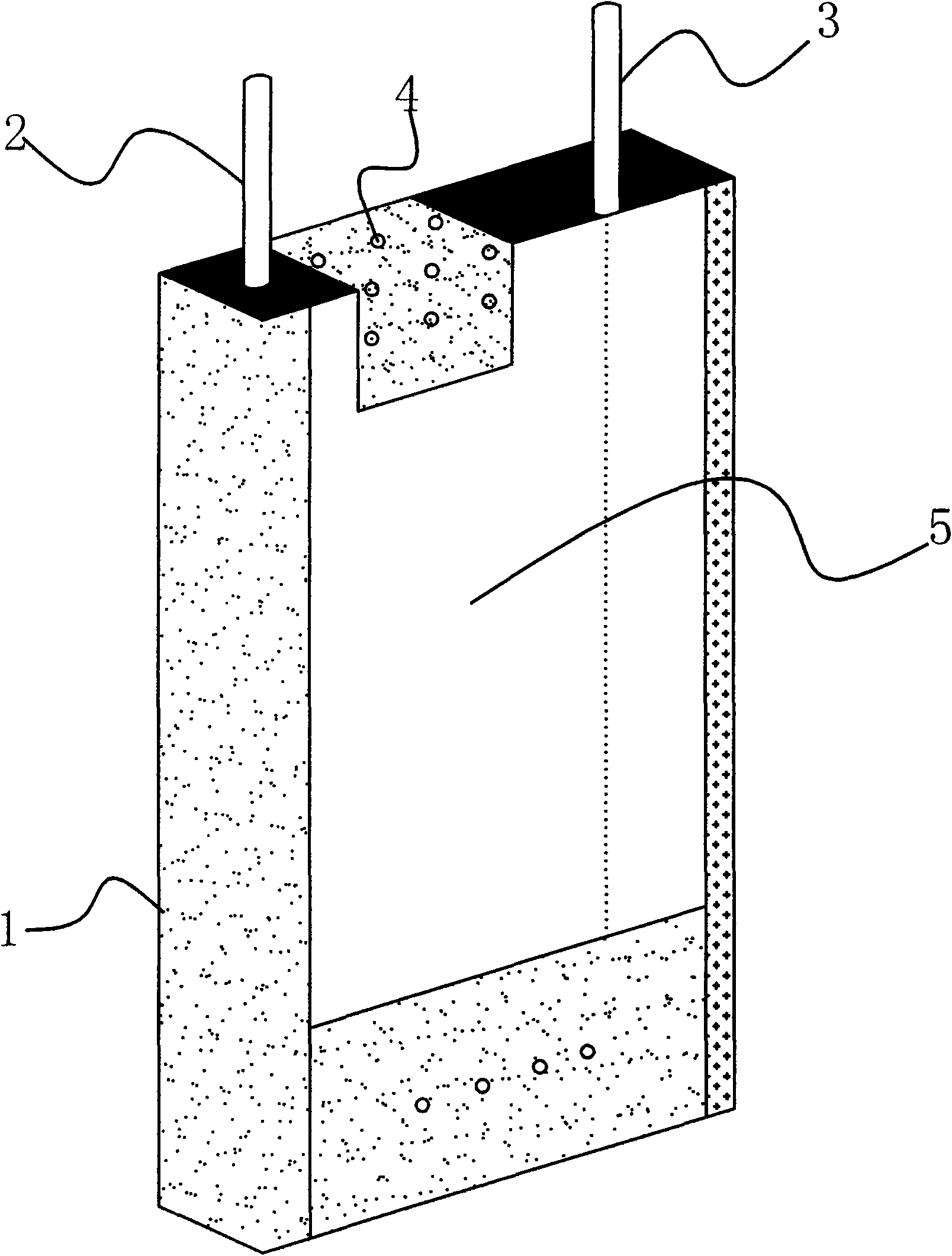 Mixed type anode sizing agent and lithium battery using anode sizing agent