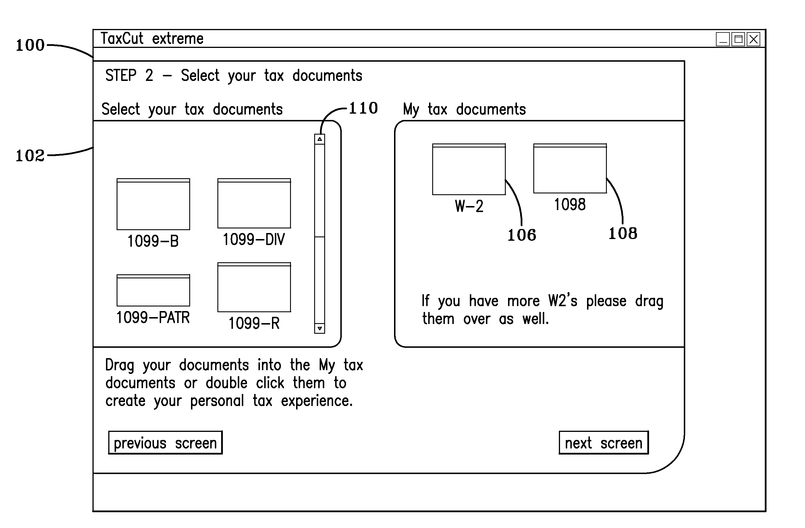 System and method for identifying tax documents to customize preparation of a tax return