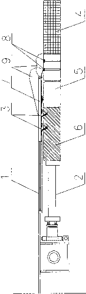 Construction method for exchanging shield ventral brush