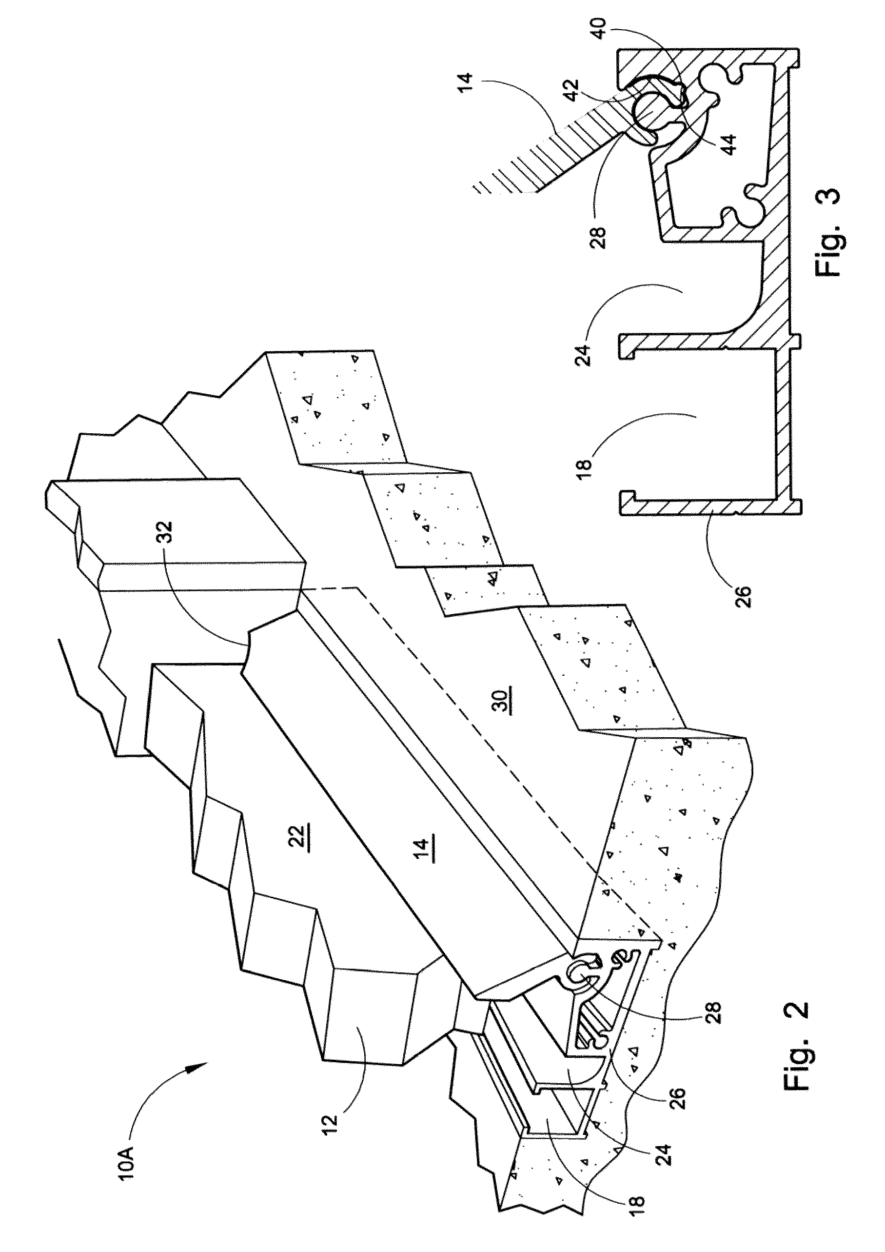 Zero step sill extruded flush threshold door seal system