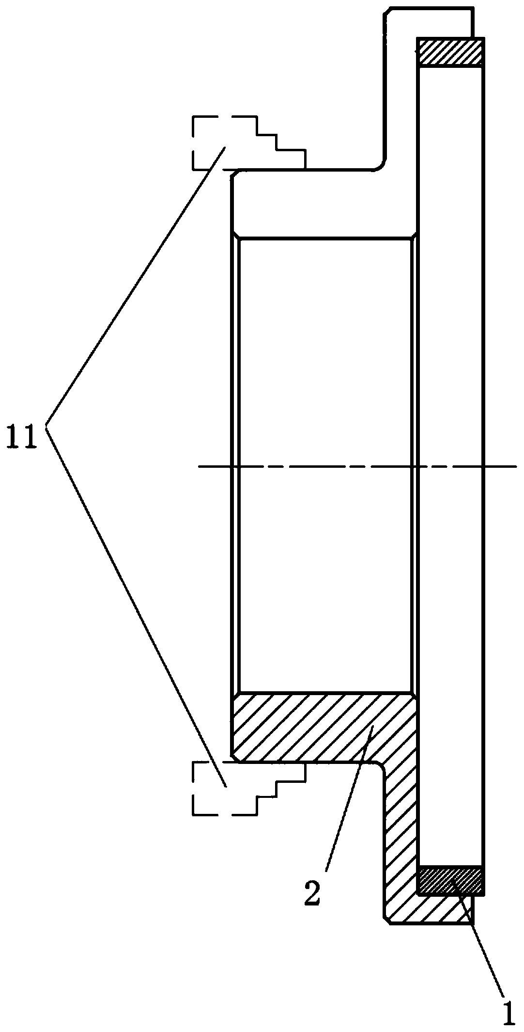 Machining method for ring slots in titanium alloy elastic sealing support