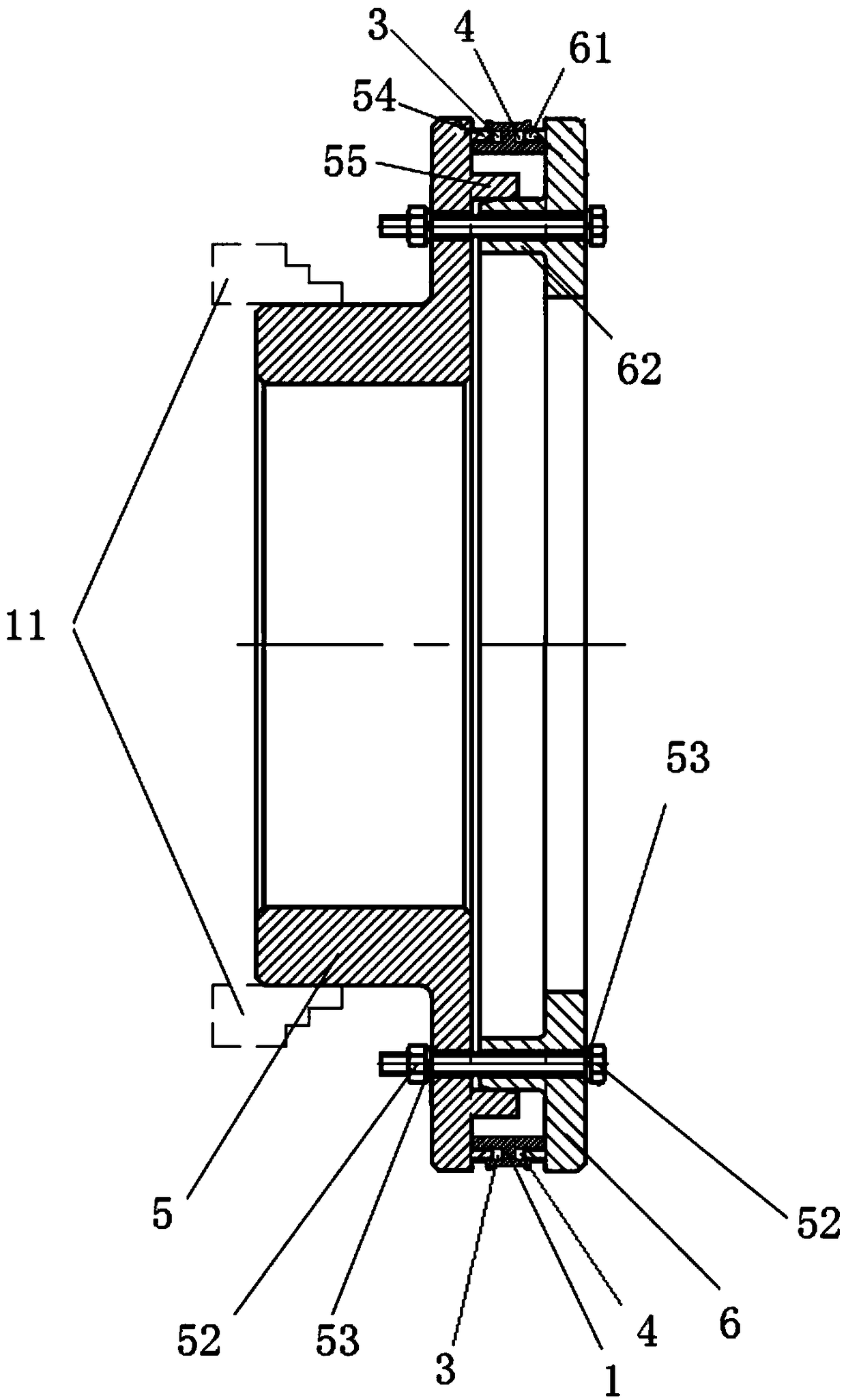 Machining method for ring slots in titanium alloy elastic sealing support