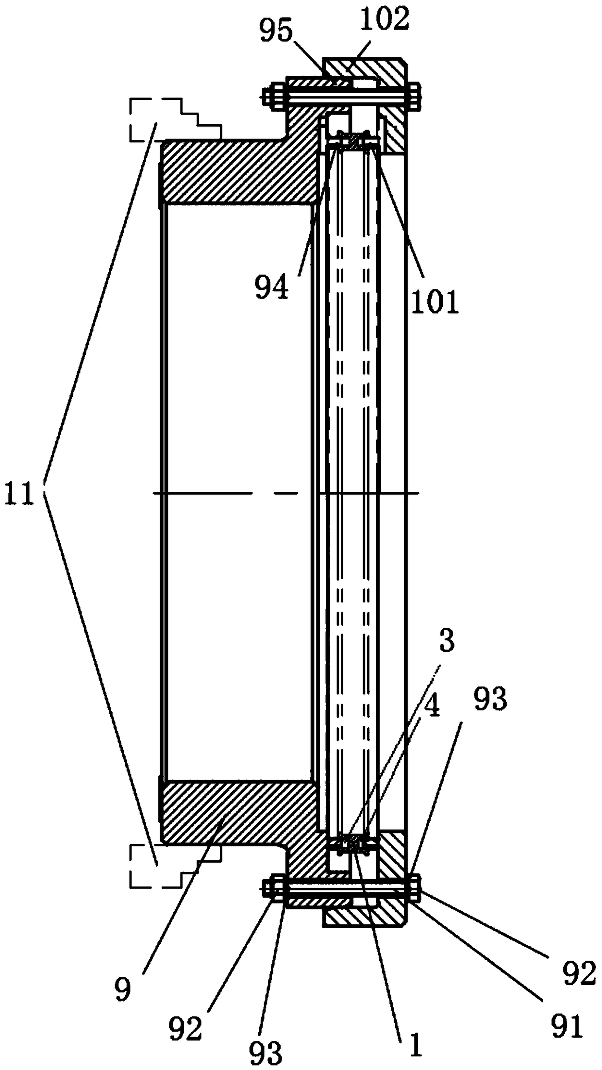 Machining method for ring slots in titanium alloy elastic sealing support