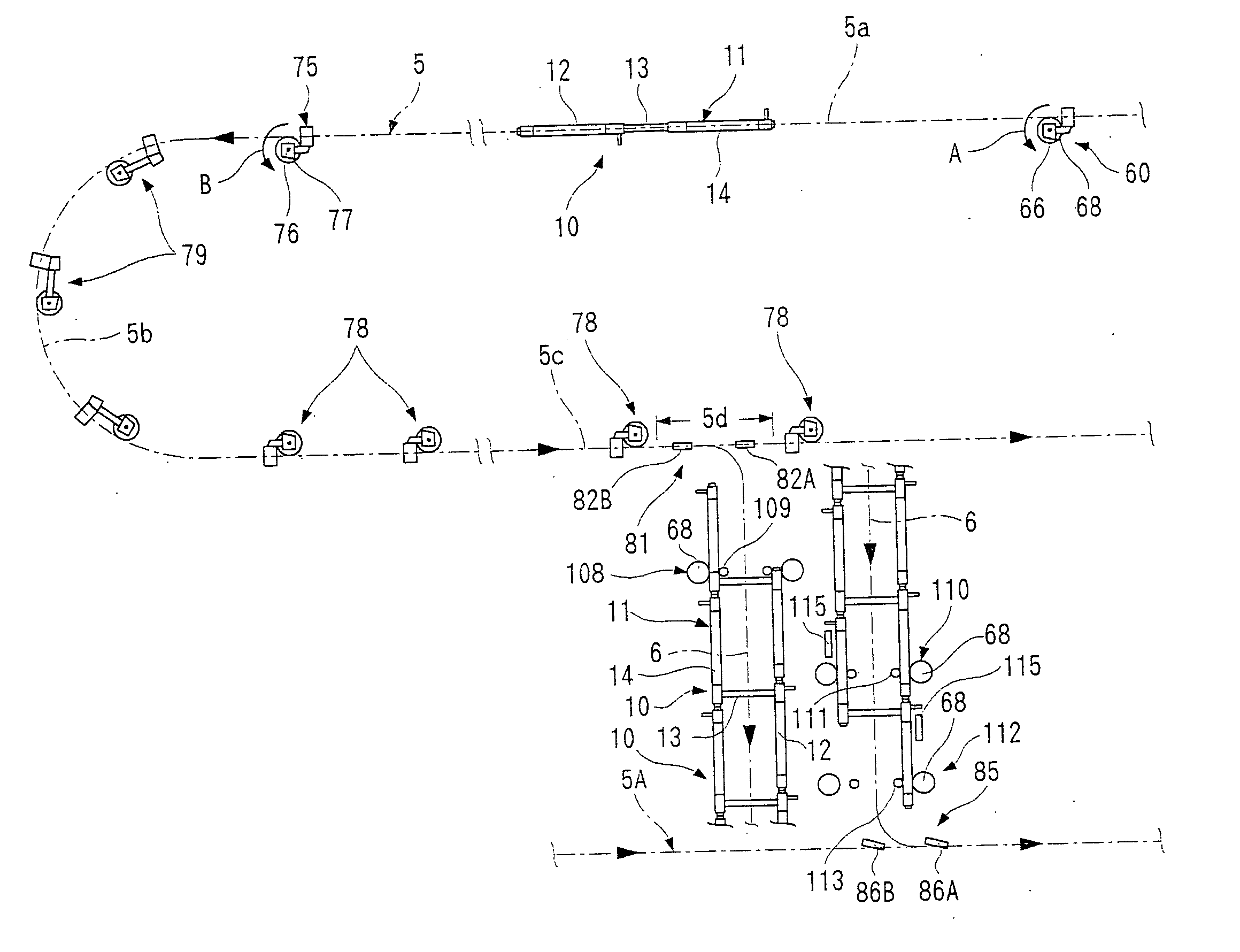 Conveyance apparatus using movable body