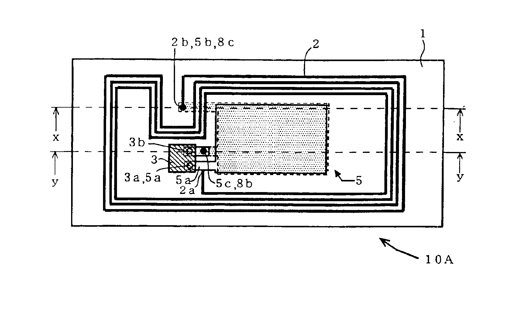 IC card having a mica film for stable resonance frequency and enhanced antenna properties