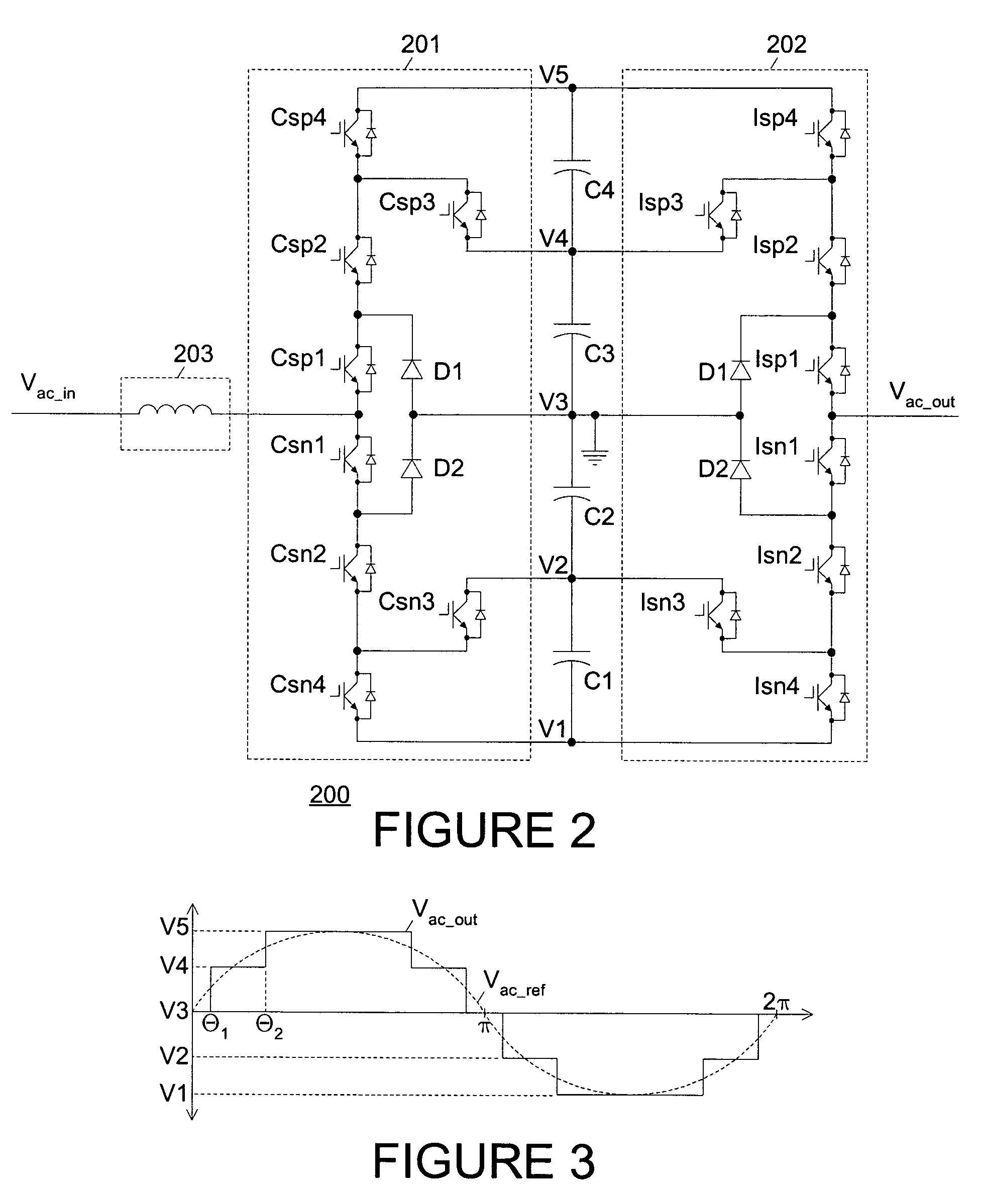 Low harmonic diode clamped converter/inverter