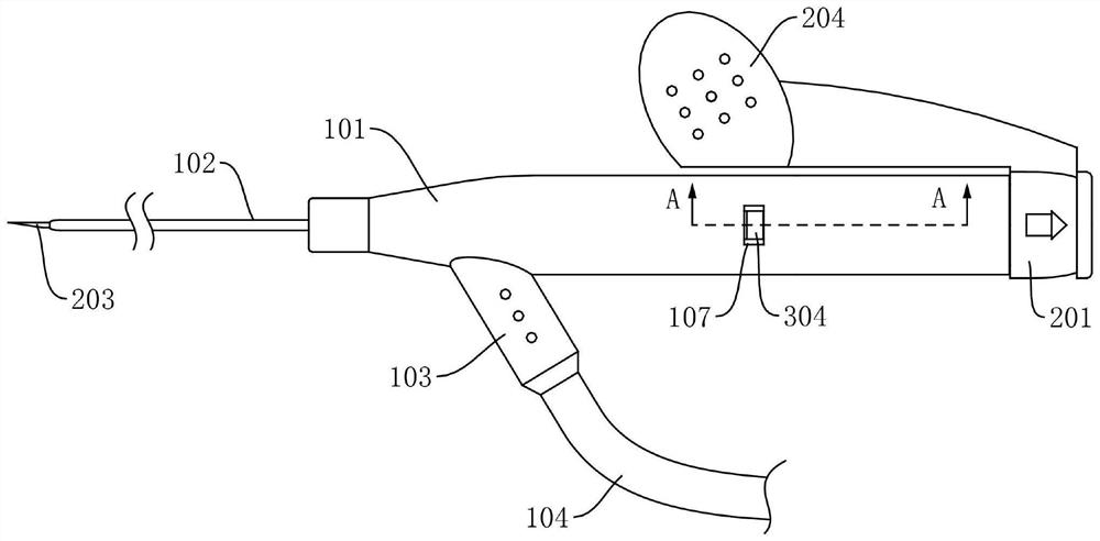 Safe indwelling needle