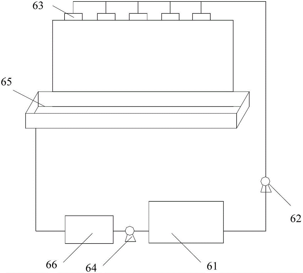 Water curtain solar respiration type curtain wall system and usage method thereof