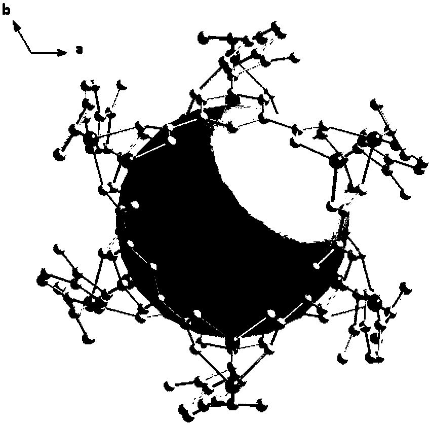 A preparation method of porous metal-organic framework with fluorescence recognition function for small organic molecules