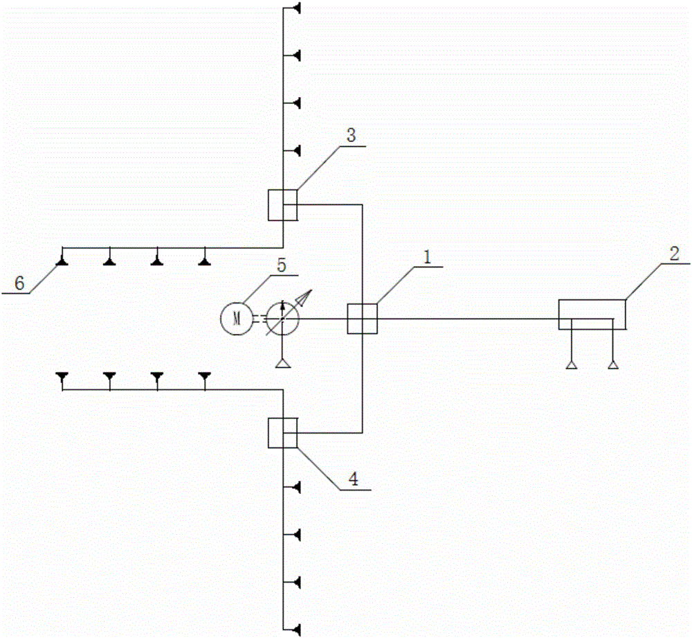 Strong stereo spraying chip-discharging system