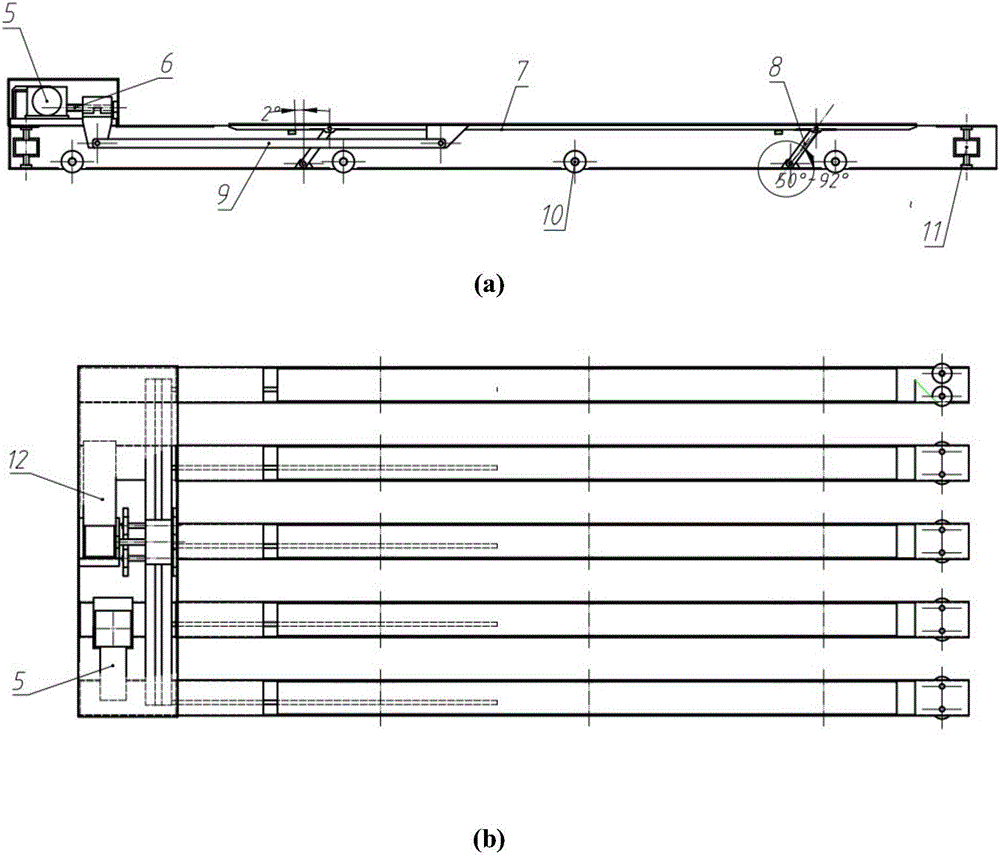 Intelligent garage car moving device based on single chip microcomputer