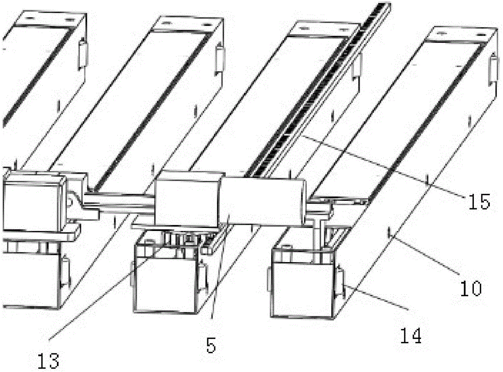 Intelligent garage car moving device based on single chip microcomputer